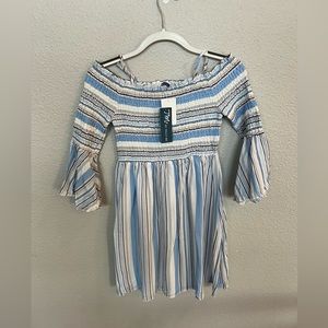 🆕 TM by Truly Me Blue Multi Ruffled Girls Dress! Size: 16! Brand New!